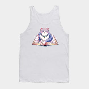 Book cat Tank Top